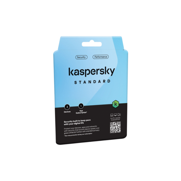 Kaspersky Standard Antivirus | 3 User | 1 Year License | Multi-Device Protection | Advanced Security