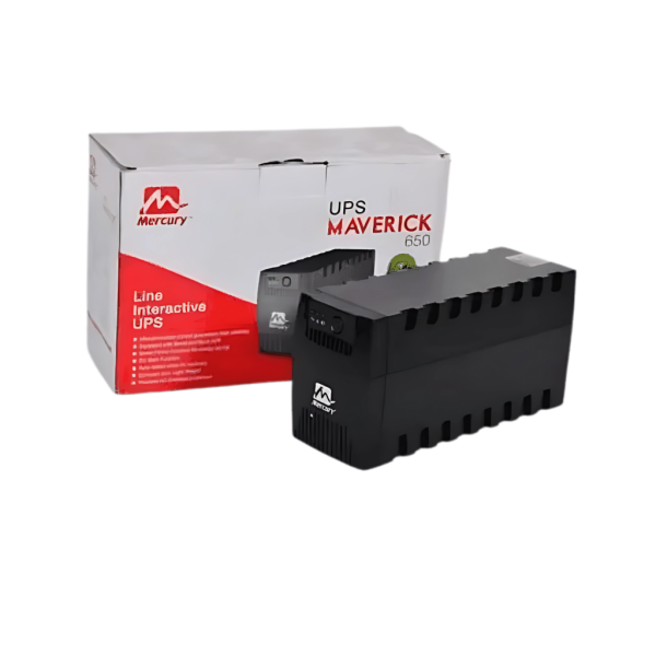 Mercury 650VA UPS | Line Interactive | Surge Protection | 1 Year Warranty
