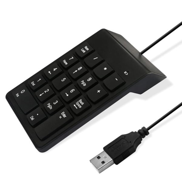 Numeric Wired Keypad | USB | 19 Keys | Portable