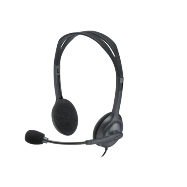 Logitech H111 Stereo Headset | 3.5mm Audio Jack | Noise-Cancelling Microphone | Lightweight Design | 1 Year Warranty