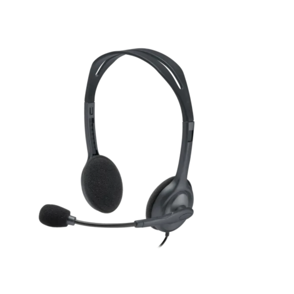 Logitech H111 Stereo Headset | 3.5mm Audio Jack | Noise-Cancelling Microphone | Lightweight Design | 1 Year Warranty