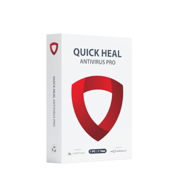 Quick Heal Antivirus Pro | Single User | 1 Year License | Advanced Malware Protection | Windows PC Security