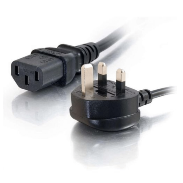 Universal Power Cable | 3-Pin Plug | Heavy-Duty | For PCs, Monitors, TVs, Printers and More