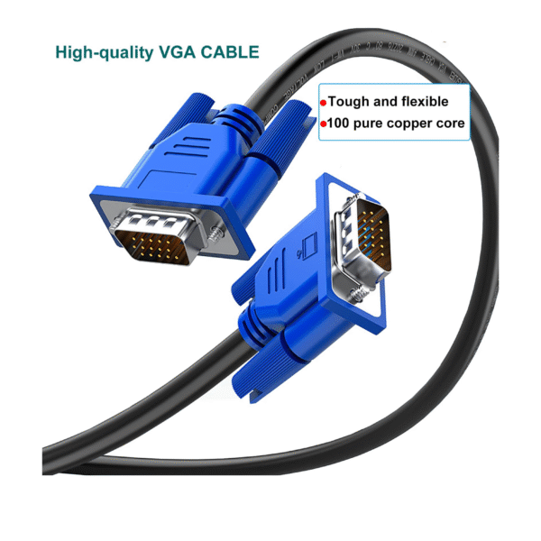 VGA Cable Male to Male 1.5M | Full HD 1080p Support | Durable Build | Multiple Length Options - Image 3