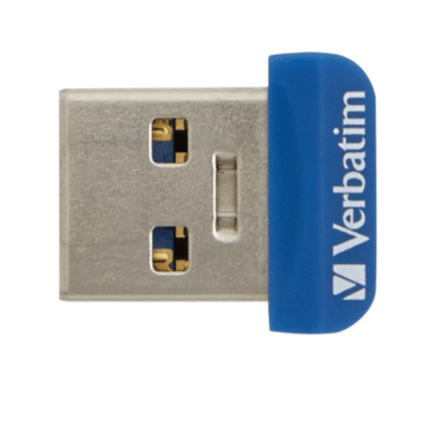 Verbatim 32GB Flash Drive | USB 3.2 Gen 1 | Snag-Free Low Profile | Blue | High-Speed Portable Storage