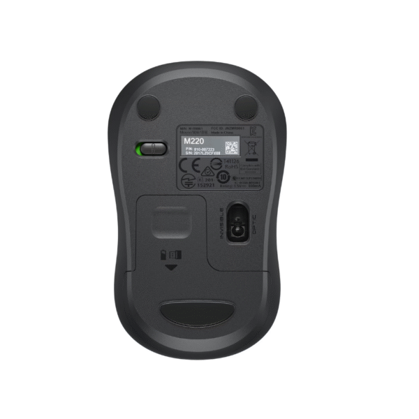 LOGITECH M220 SILENT TOUCH  | WIRELESS MOUSE | BLACK |  WITH BATTERY- Powerful performance - Image 5
