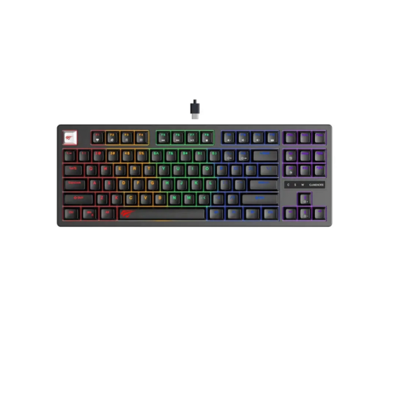 HAVIT GAMENOTE KB892L | RGB Backlit Gaming Keyboard | Mechanical Feel | Wired USB | Black