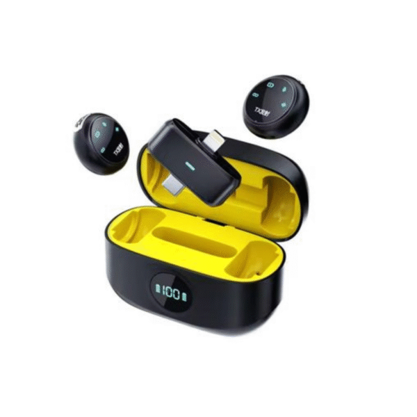 K31 PRO Wireless Microphone | Touch Control | Digital Display Case | CD-Level Sound | Noise Cancellation | Type-C & iOS Compatible – Brand New - Image 3