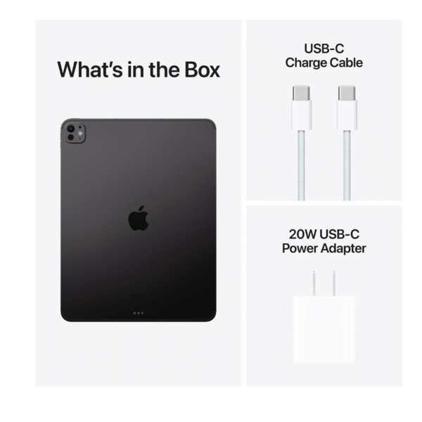 Apple iPad Pro 13″ (MVXW3LL/A) | M4 Chip | 1TB SSD | 5G Cellular + Wi-Fi | Standard Glass – Brand New - Image 4