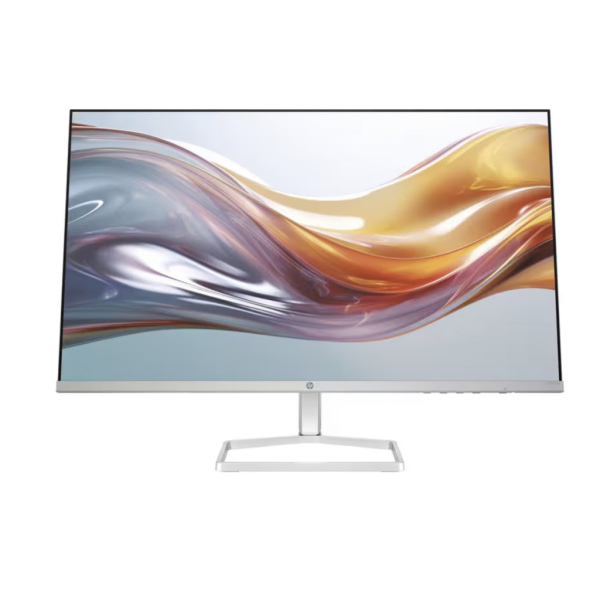 HP 527SW Series 5 | 27″ FHD White Monitor | Detachable Stand | 1 VGA | 2× HDMI 1.4 | 1 Year Warranty