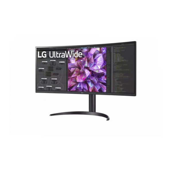 LG 34″ Curved Ultra Wide QHD Monitor | 3440×1440 | 3800R | 60Hz | USB-C 90W PD | Built-in KVM | LAN – Brand New - Image 4