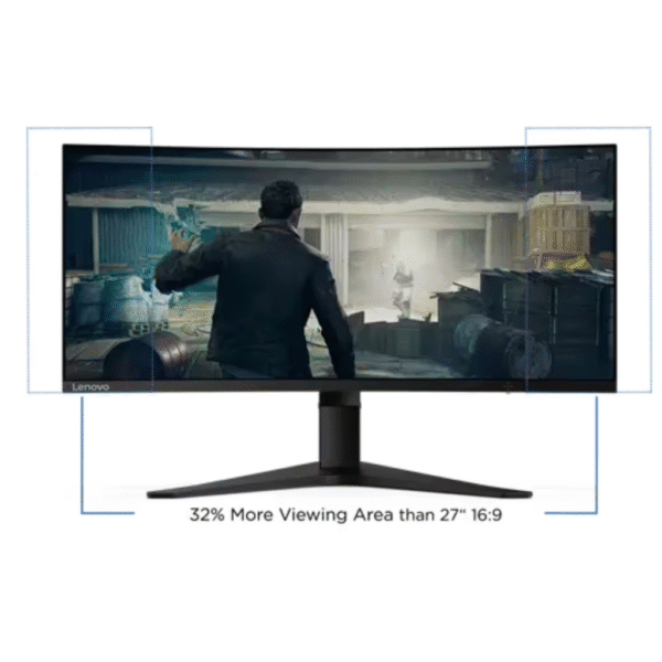Lenovo G34w-30 Gaming Monitor | 34″ Ultrawide QHD Curved Gaming Monitor | 165Hz | FreeSync Premium | Height Adjustable – Brand New
