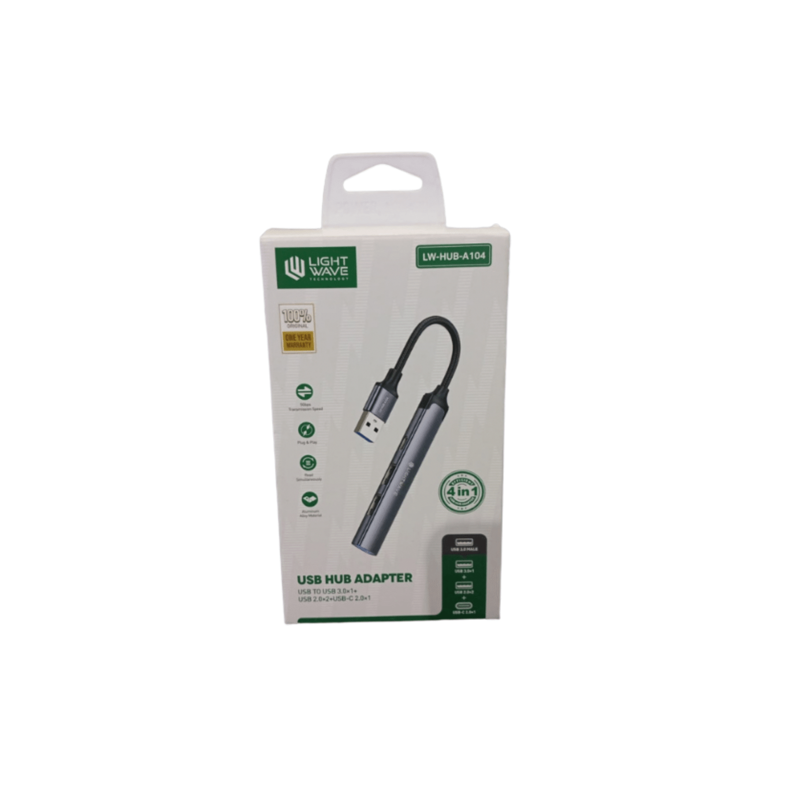 Light Wave 4-in-1 USB Hub Adapter