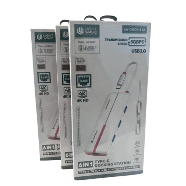 Light Wave 6-in-1 Docking Station