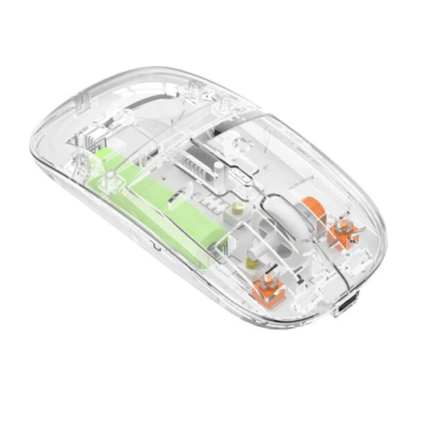 Transparent Wireless Mouse | Multi-Color Variants | Ergonomic Design | USB Receiver | Plug & Play – Brand New| Multi-Color Variants | Ergonomic Design | USB Receiver | Plug & Play – Brand New