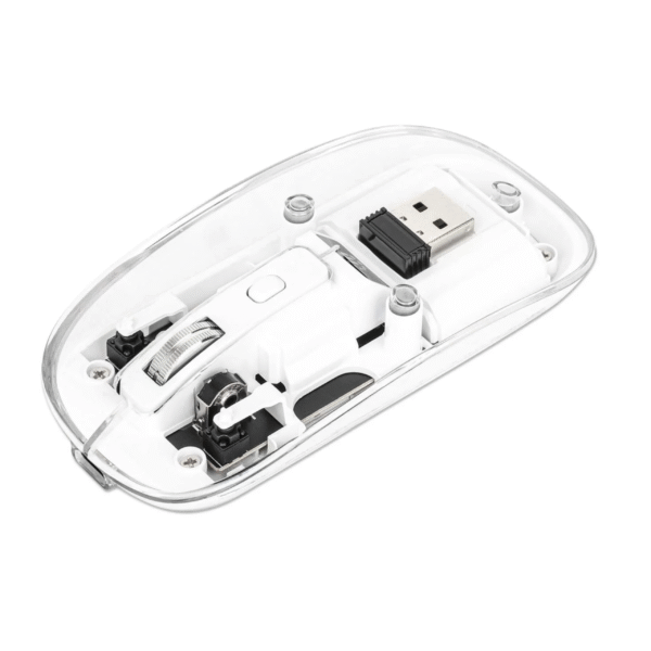 Transparent Wireless Mouse | Multi-Color Variants | Ergonomic Design | USB Receiver | Plug & Play – Brand New| Multi-Color Variants | Ergonomic Design | USB Receiver | Plug & Play – Brand New - Image 3