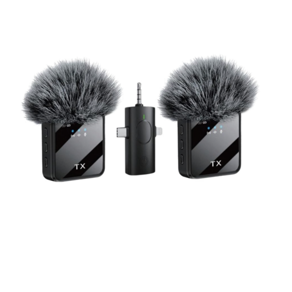 F11-2 Wireless Microphone System | Dual Transmitters | Furry Windshields | Compact Receiver | Plug & Play