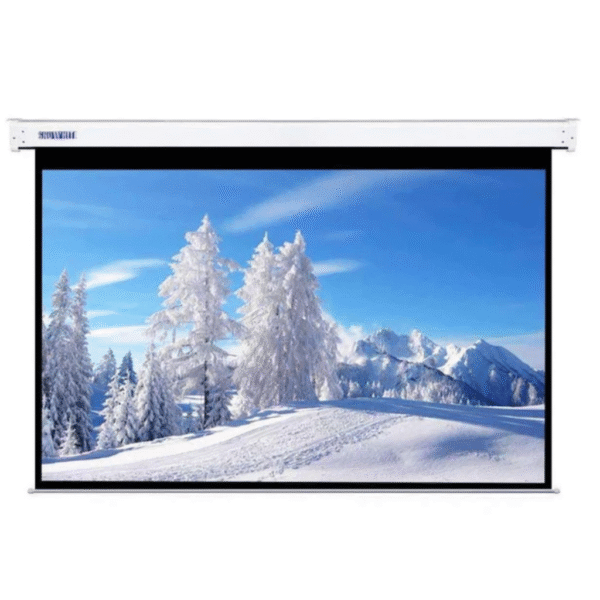 LW MPS 200M Manual Projector Screen | 200 x 200cm | Pull Down | RF Remote | Dual Wall & Ceiling Mount | Brand New