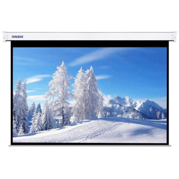 LW MPS 240M Manual Projector Screen | Light Wave | 240 x 240cm | Pull Down | RF Remote | Dual Wall & Ceiling Mount |