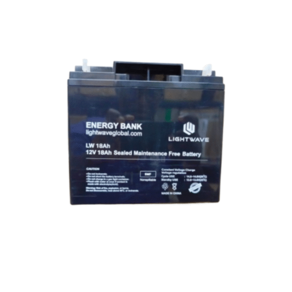 Lightwave 12V/18AH UPS Battery – High Performance SMF Battery | Sealed Maintenance-Free | Long Backup | Brand New