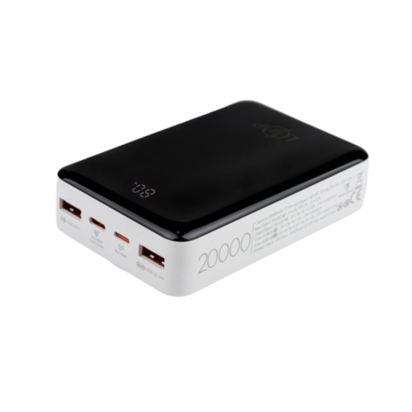 Lightwave Laptop Power Bank – | 20000mAh | USB-C1, USB-C2, A1, A2 | High-Capacity | Fast Charging | Laptop & Mobile Compatible |