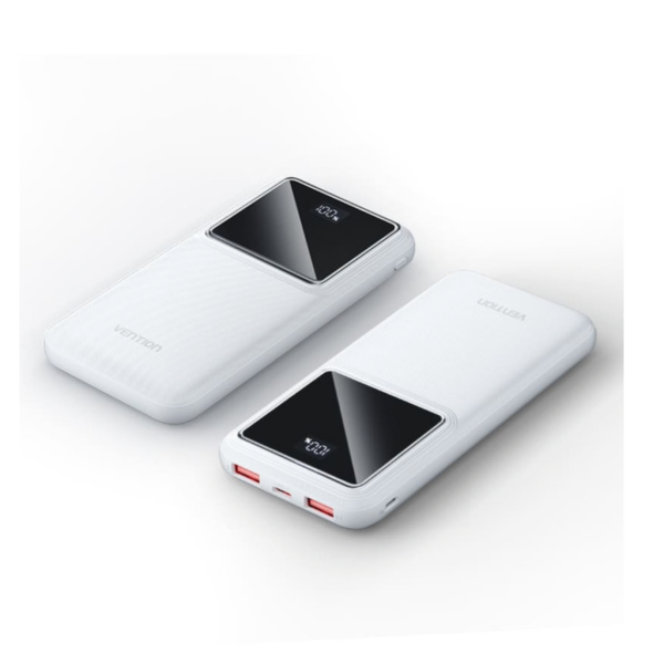 Lightwave Magnetic Mobile Power Bank with Cable – | 10000mAh | USB-C1, USB-C2, A1, A2 | Fast Charging | Portable |