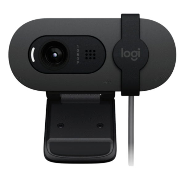 LOGITECH Brio 100 USB Full HD Webcam – 1080p, RightLight 2, Privacy Shutter
