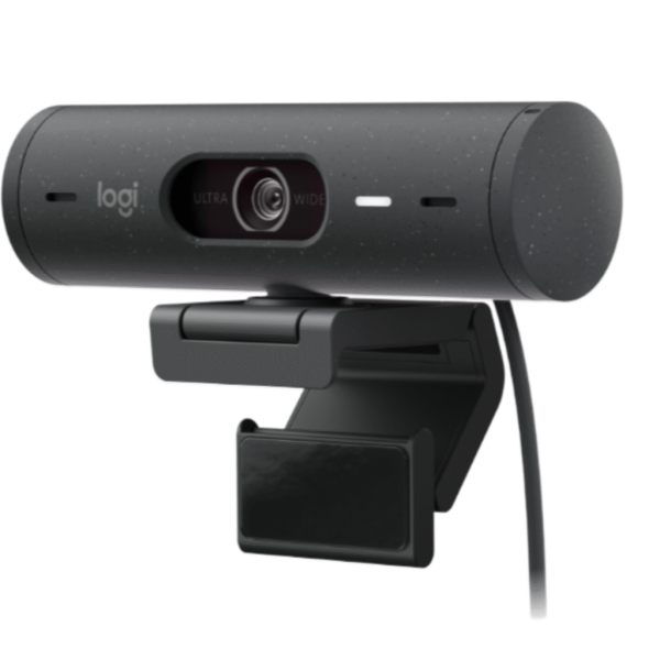 LOGITECH Brio 500 HD Webcam – 1080p, USB-C, RightLight 2, Privacy Shutter