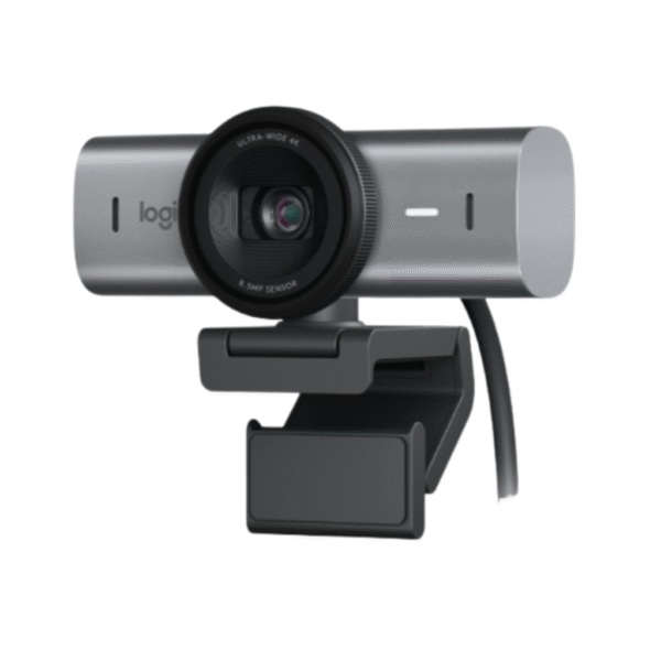LOGITECH MX Brio 4K Ultra HD Webcam – AI-Enhanced 4K, Show Mode, Dual Mics (Graphite)