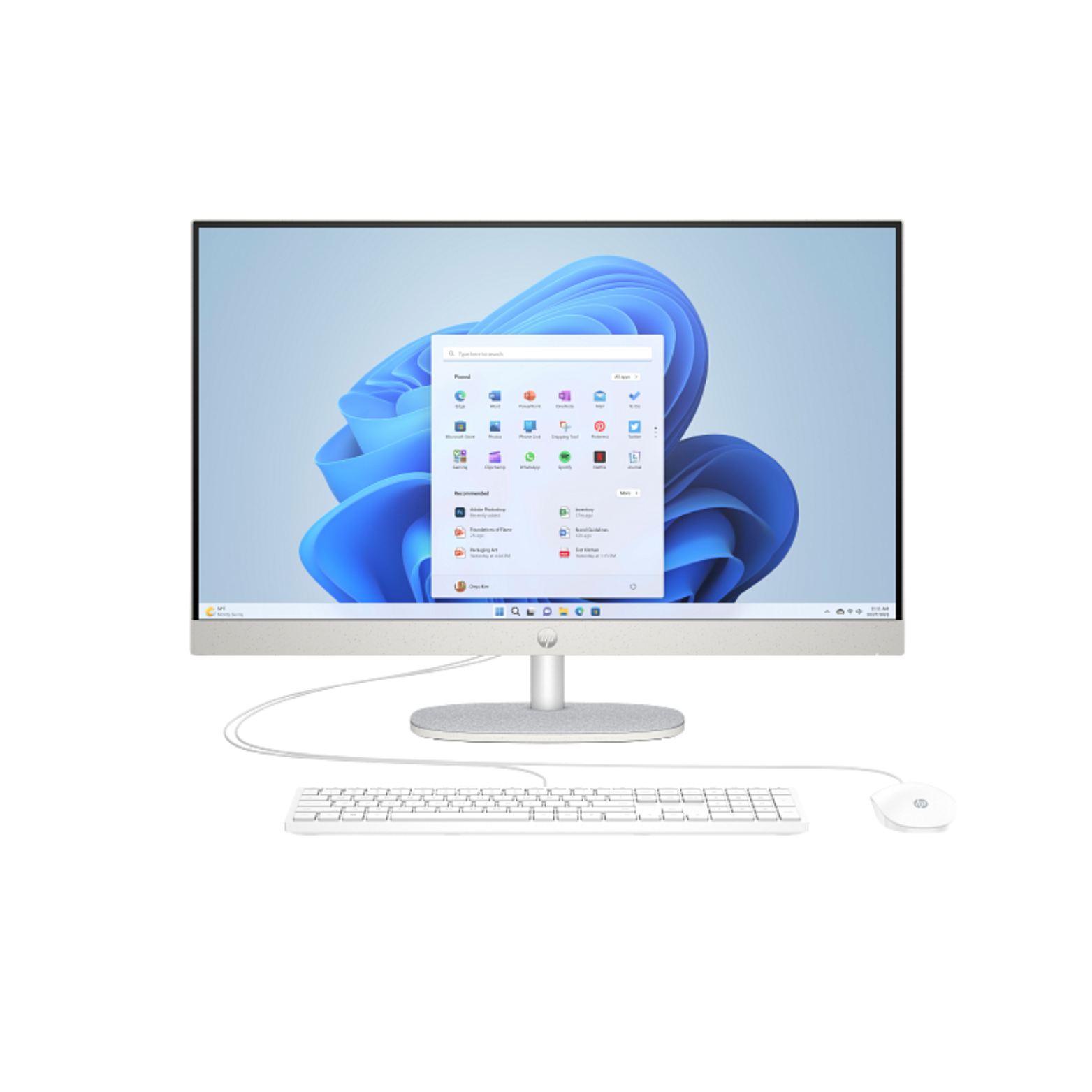 HP All-in-One 27-cr Series – Intel Core i7 13th Gen, 16GB DDR4 RAM, 1TB NVMe SSD, 27” FHD Touch, White - Image 2