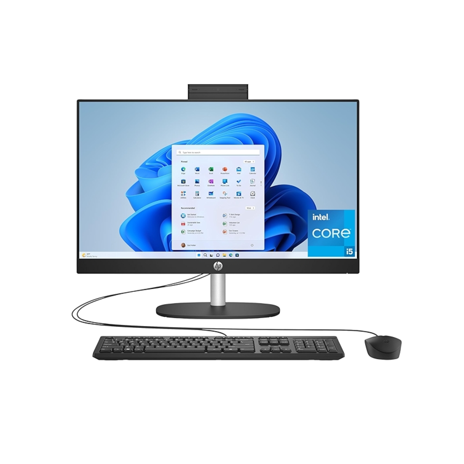 HP All-in-One 24-cr Series – Intel Core i5-1334U, 8GB DDR4 3200MHz, 512GB NVMe SSD, 23.8” FHD Touch, DOS - Image 5